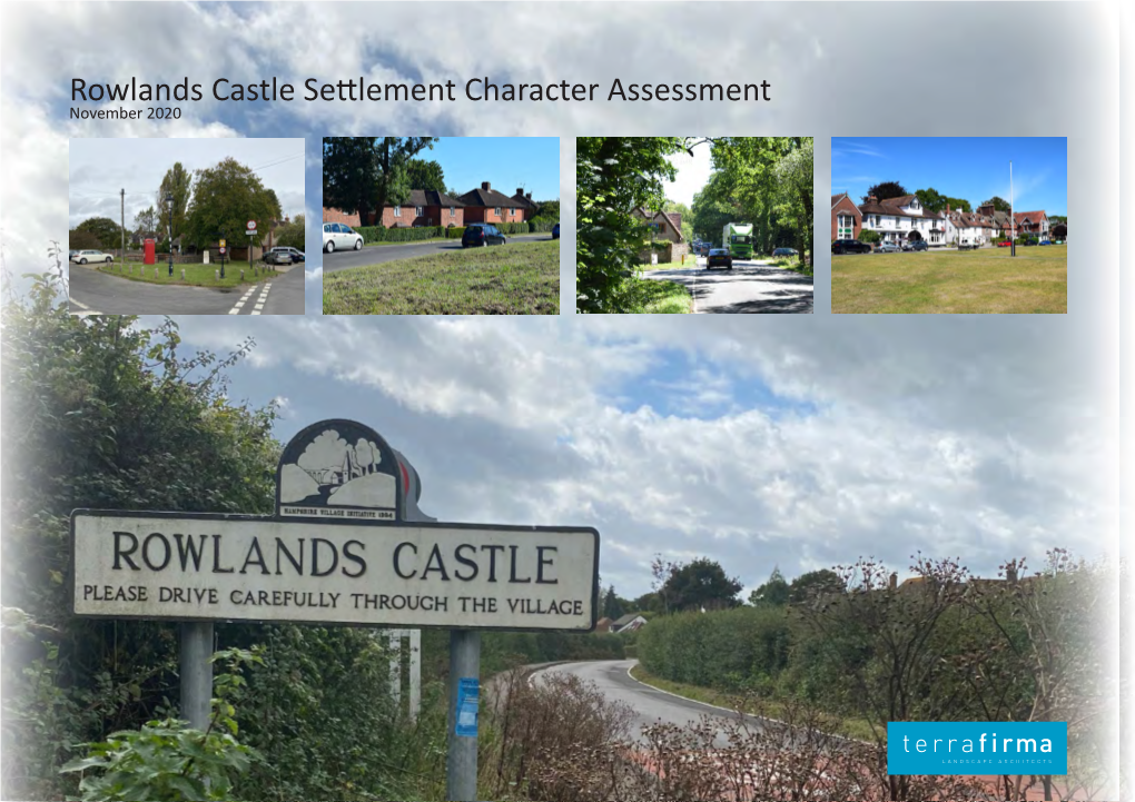 Rowlands Castle Settlement Character Assessment November 2020