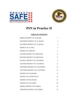 PSN in Practice II