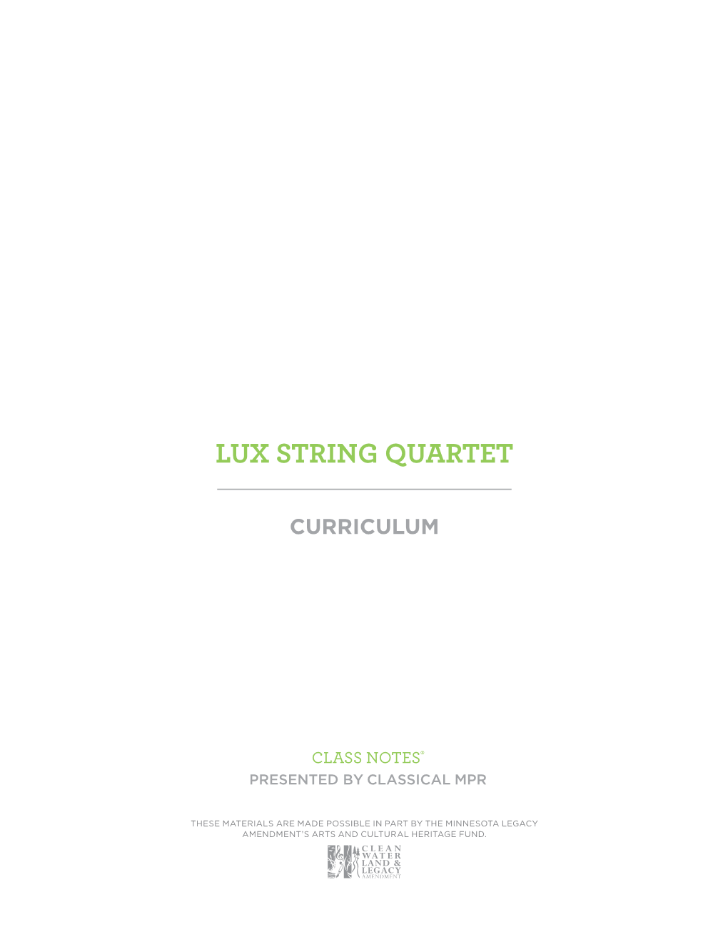 Lux String Quartet