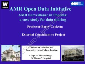 AMR Surveillance in Pharma: a Case-Study for Data Sharingauthor by Professor Barry Cookson