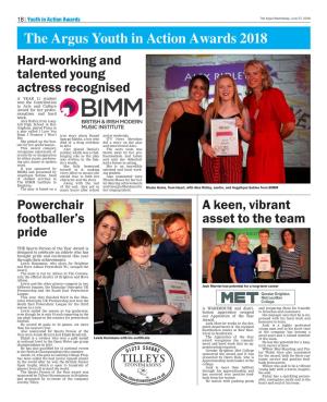 The Argus Youth in Action Awards 2018