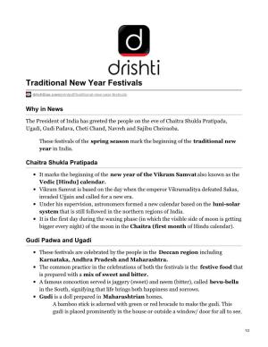 Traditional New Year Festivals
