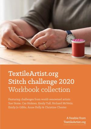 Textileartist.Org Stitch Challenge 2020 Workbook Collection