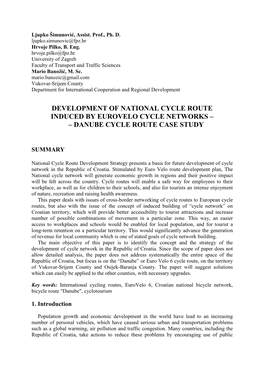 Danube Cycle Route Case Study