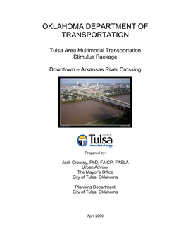 Tulsa Area Multimodal Transportation Stimulus Package