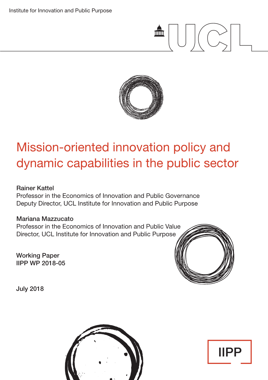 Mission-Oriented Innovation Policy and Dynamic Capabilities in the Public Sector