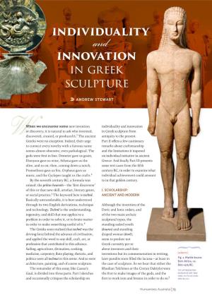 Individuality Innovation in Greek Sculpture