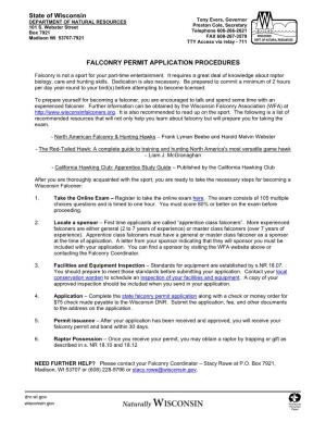 Resident Falconry Permit Application Procedures [PDF]