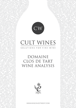 Domaine Clos De Tart Wine Analysis