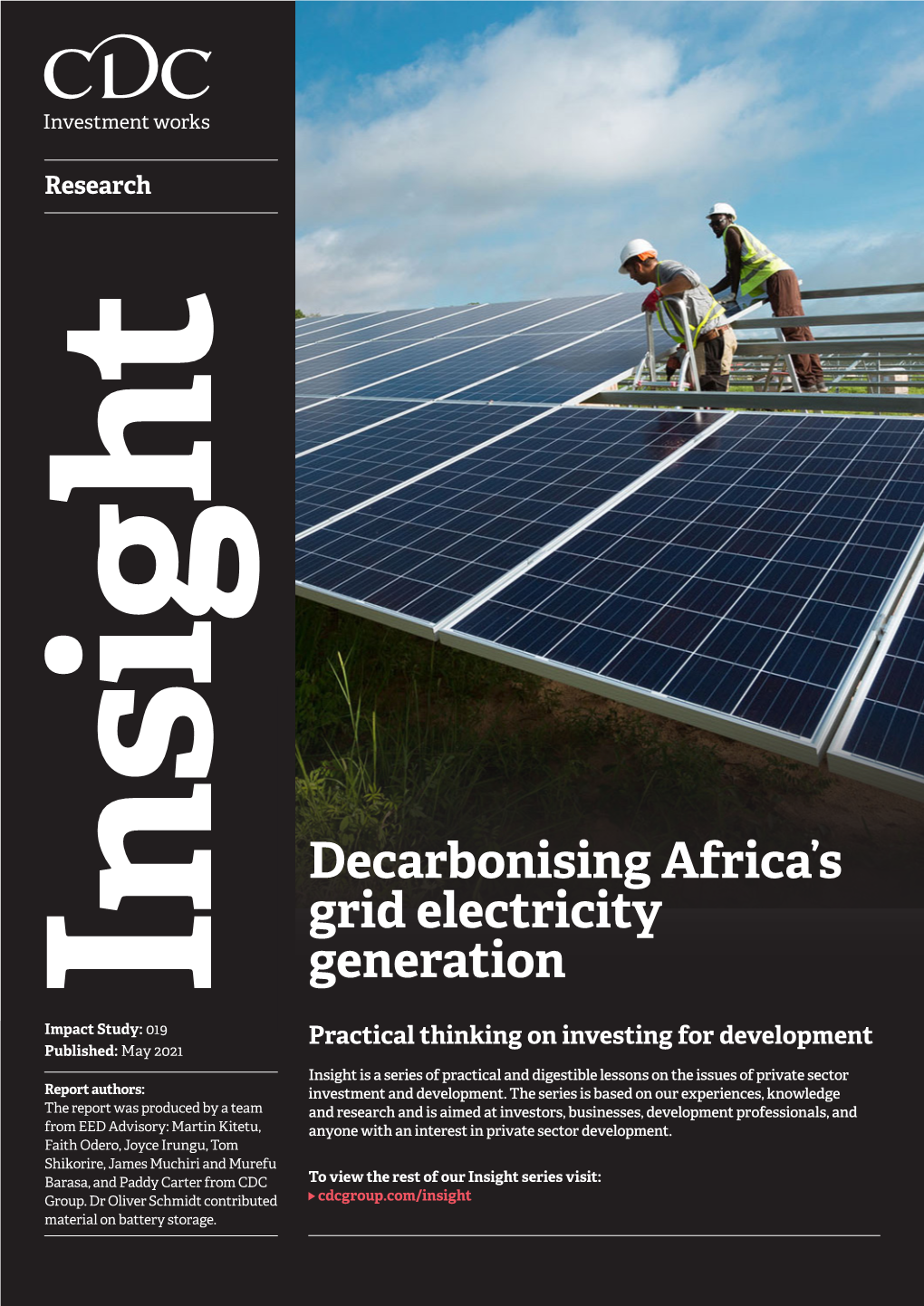 Decarbonising Africa's Grid Electricity Generation