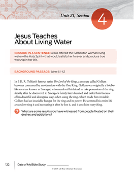 Jesus Teaches About Living Water
