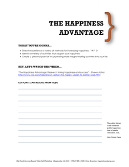 The Happiness Advantage