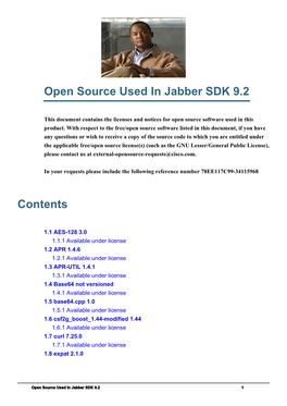 Jabber SDK 9.2 Open Source Documentation