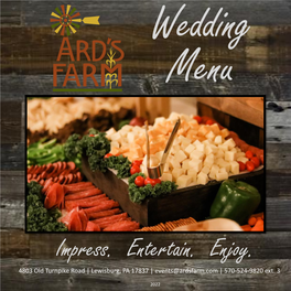 Check out Our Wedding Catering Menu