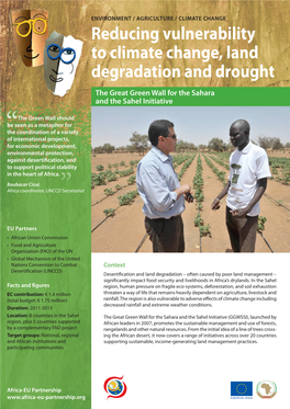 Reducing Vulnerability to Climate Change, Land Degradation and Drought