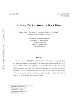 A Farey Tail for Attractor Black Holes