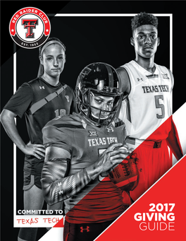 2017 Giving Guide Red Raider Club
