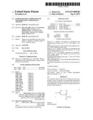 (12) United States Patent (10) Patent No.: US 9,127,098 B2 Nesvadba Et Al