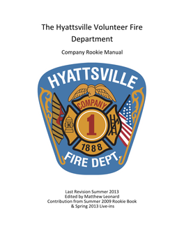 The Hyattsville Volunteer Fire Department