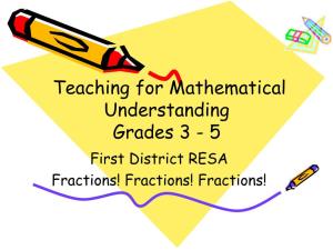 Developing a Conceptual Understanding of Mathematics