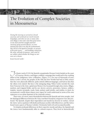 The Evolution of Complex Societies in Mesoamerica