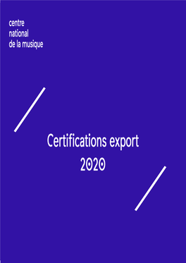 Certifications Export 2020 Certifications Albums - Nouveautés (11)
