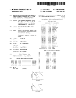 (12) United States Patent (10) Patent No.: US 7,871,995 B2 Bunschoten Et Al