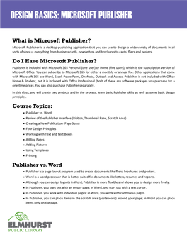 Microsoft Publisher