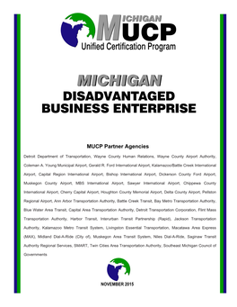 Michgan Disadvantaged Business Enterprise