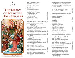 The Litany of Fourteen Holy Helpers