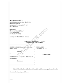 Harris-Faulkner-Hasbro-Lawsuit.Pdf