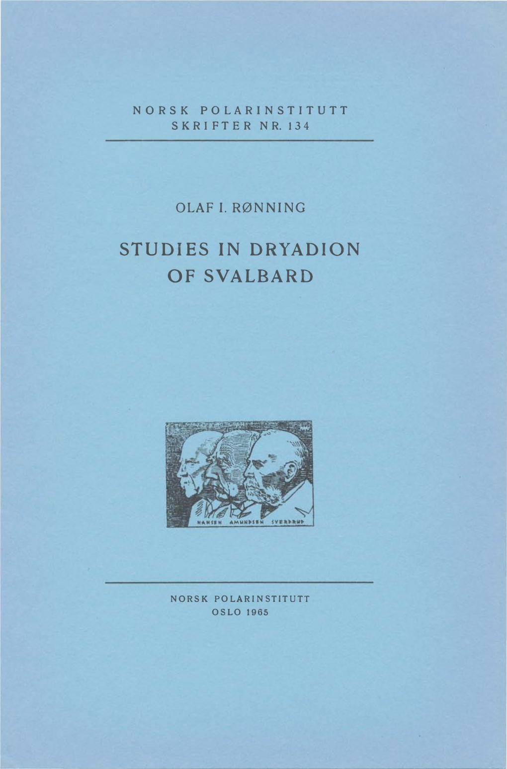 Studies in Dryadion of Svalbard