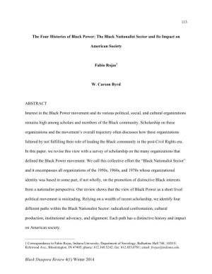 6 Rojas Byrd Four Histories of Black Power