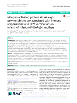 Mitogen-Activated Protein Kinase Eight Polymorphisms Are Associated With