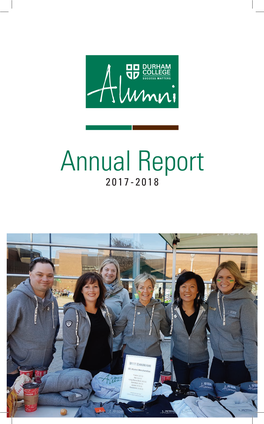 2017 – 2018 Durham College Alumni Association Annual Report