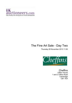 The Fine Art Sale - Day Two Thursday 28 November 2013 11:00