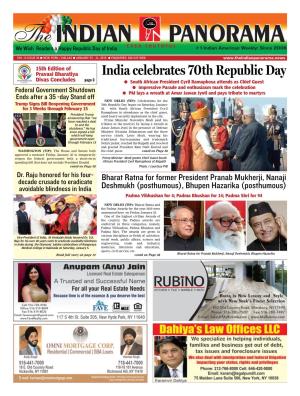 India Celebrates 70Th Republic