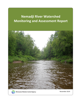 Nemadji River Watershed Monitoring and Assessment Report