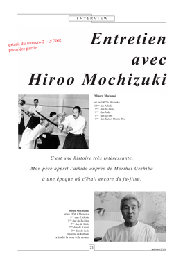 Entretien Avec Hiroo Mochizuki