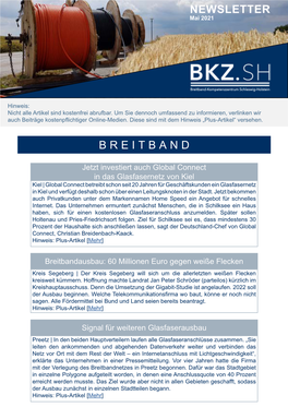 Newsletter Breitband