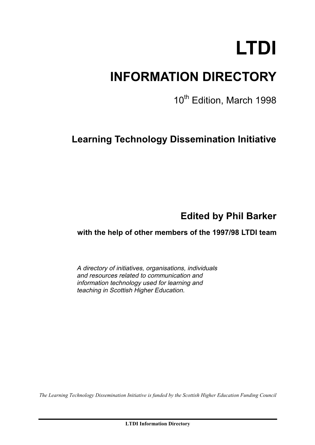 Information Directory