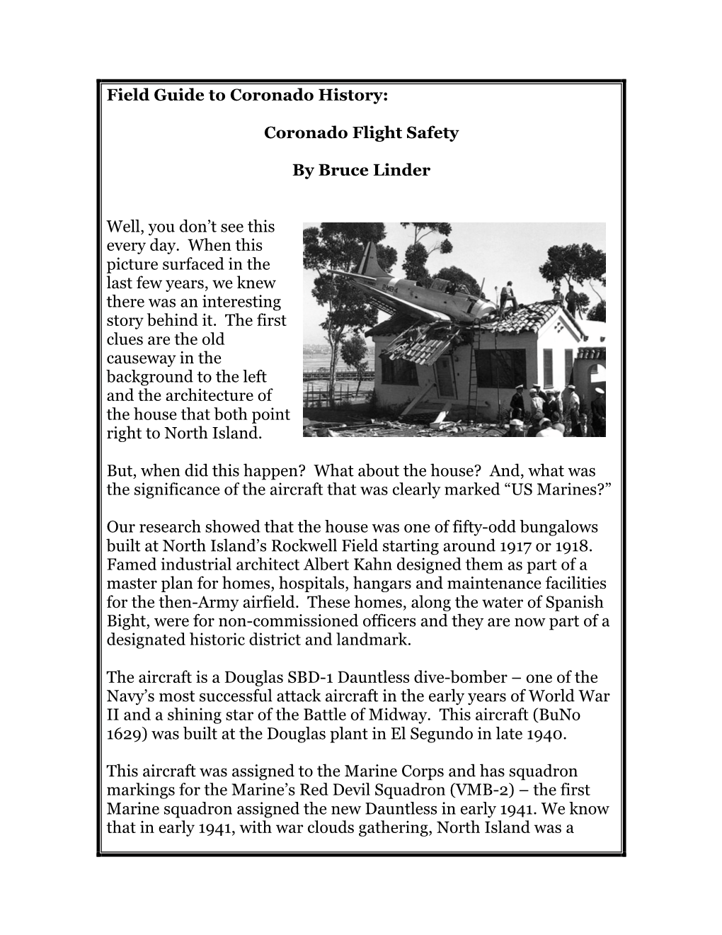 Coronado Flight Safety