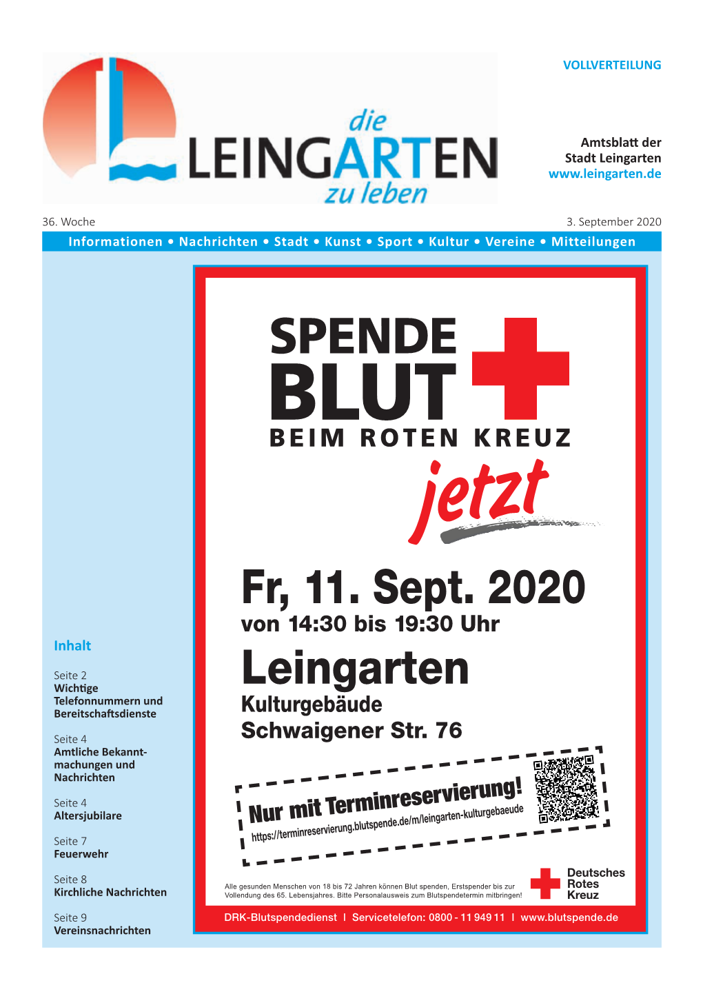 Fr, 11. Sept. 2020 Leingarten