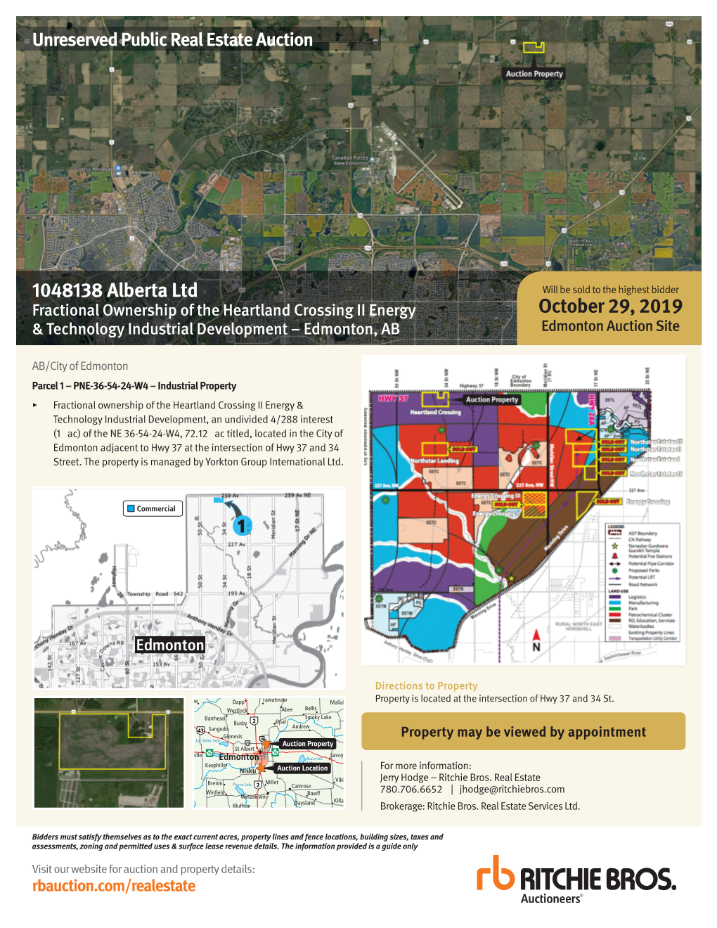 1048138 Alberta Ltd October 29, 2019