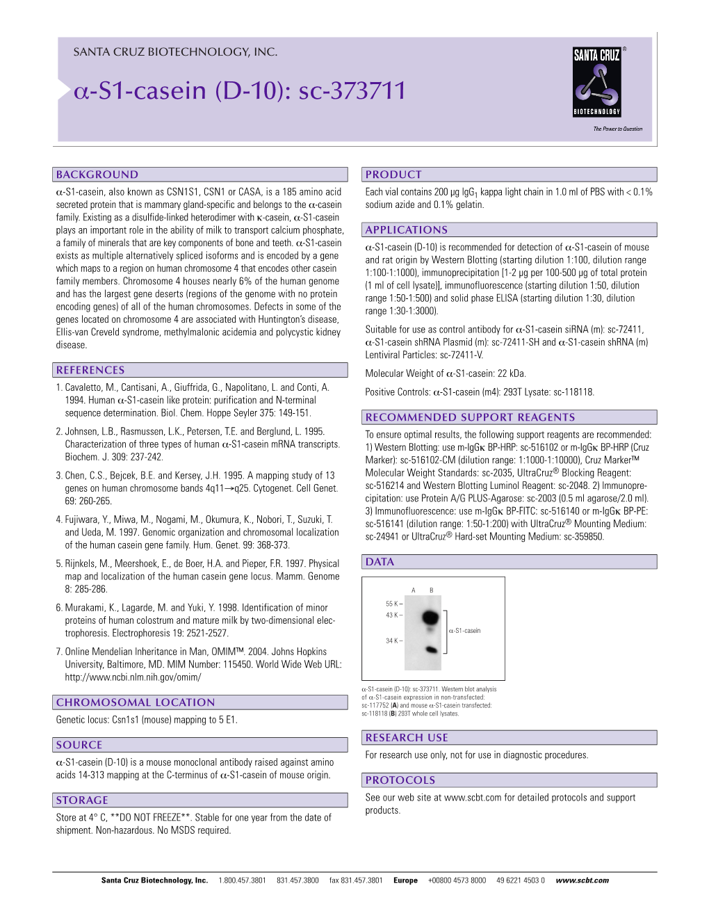 Datasheet Blank Template