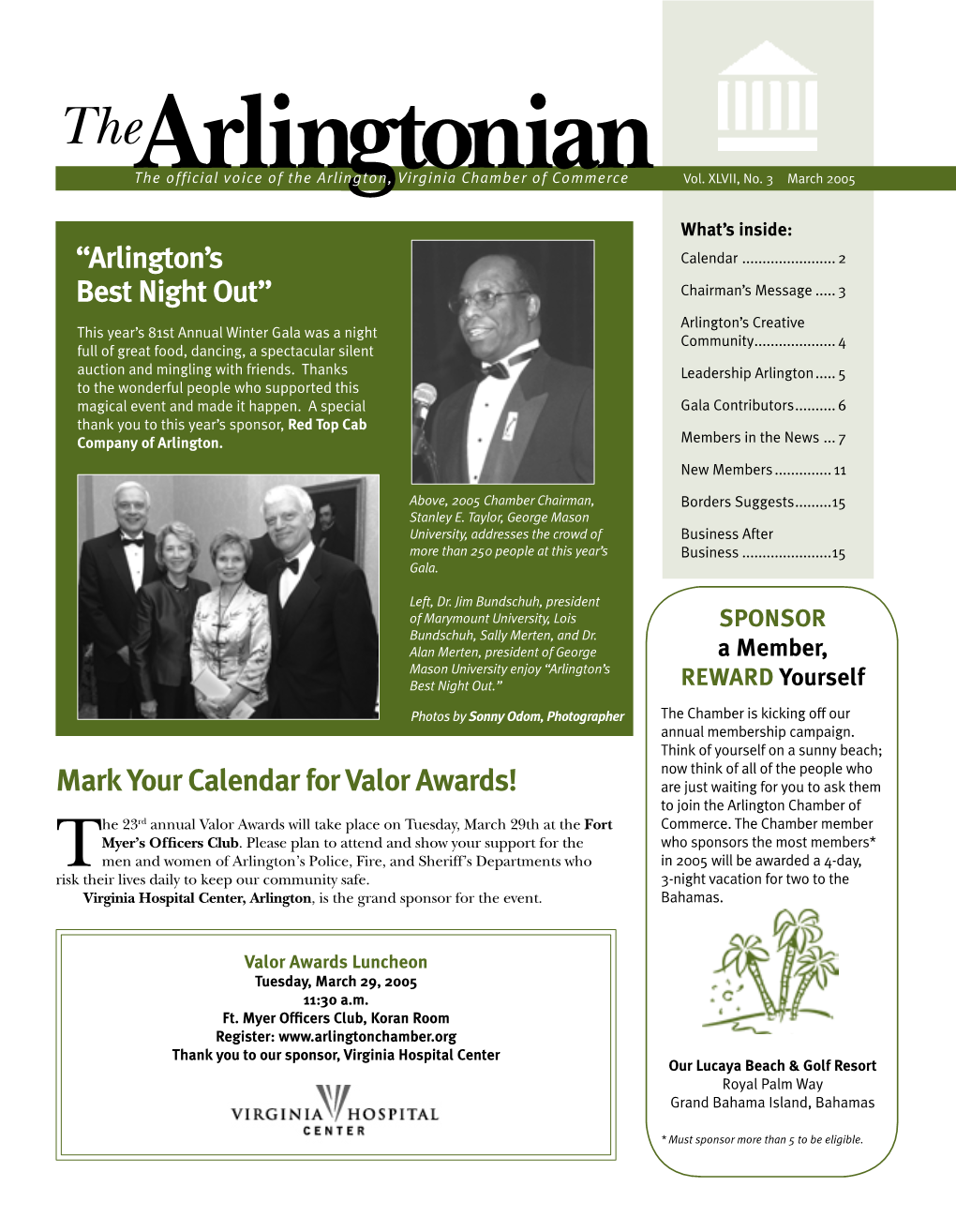 Arlingtonian Official Voice of the Arlington, Virginia Chamber of Commerce Vol
