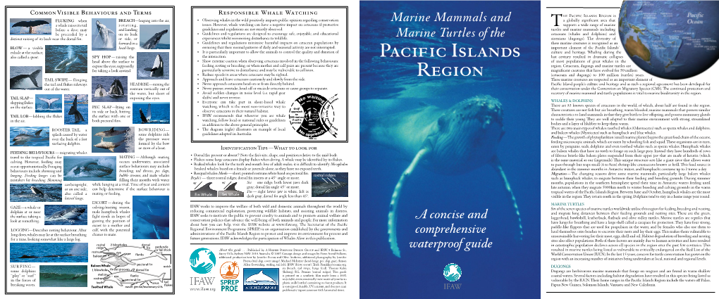 Marine Mammals and Marine Turtles of the Pacific Islands Region