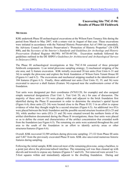 6 Uncovering Site 7NC-F-94: Results of Phase III Fieldwork