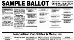Nonpartisan Candidates & Measures