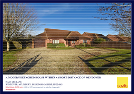 A Modern Detached House Within a Short Distance of Wendover